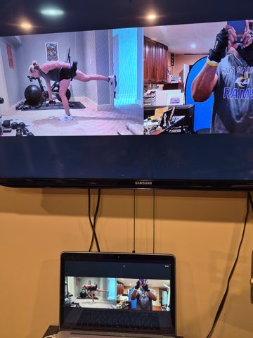 Online training session photo